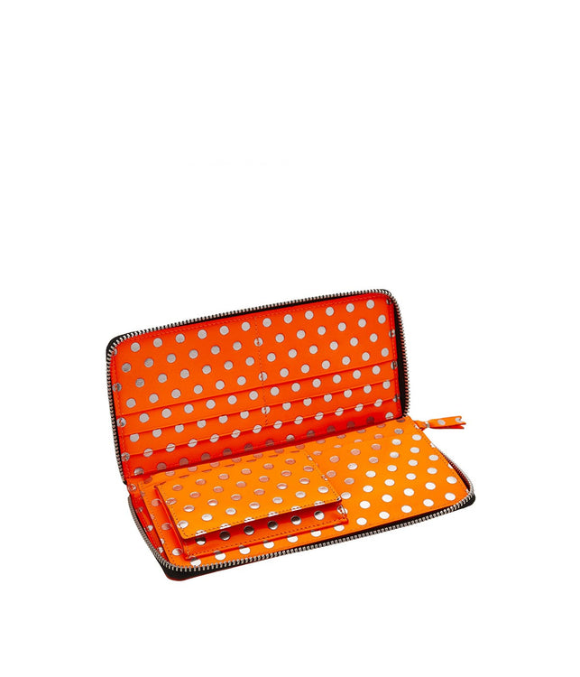 Orange Polka Dot Long Wallet