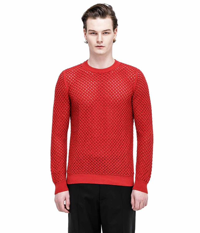 Red Loose Knit Sweater