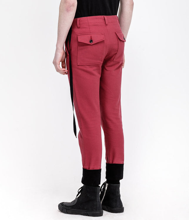 Red Side Tape Pants