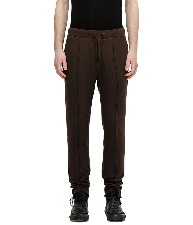 Brown Cotton Twill Trousers