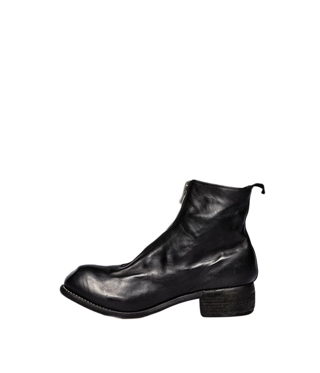 Black Front Zip Boots