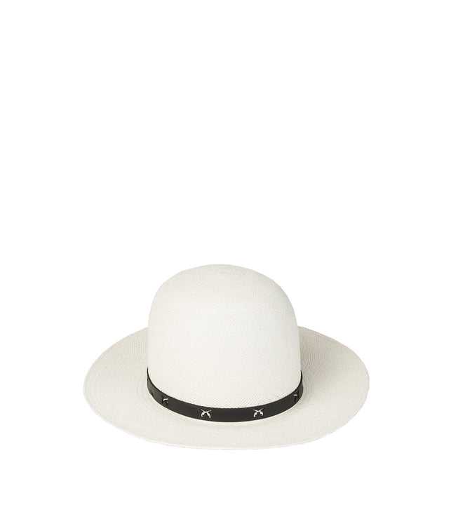 White Toquilla Straw Hat