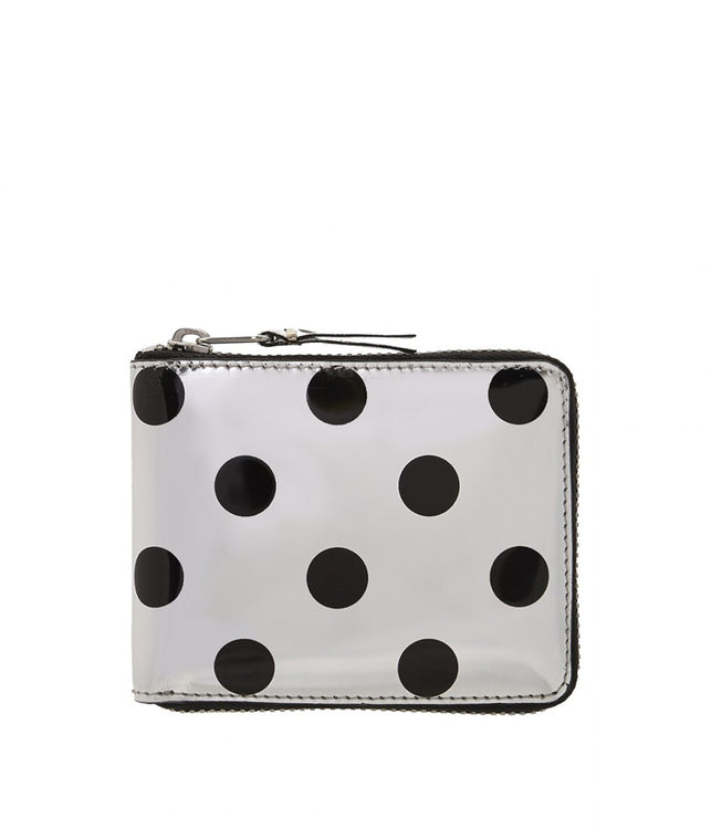 Silver Polka Dot Wallet