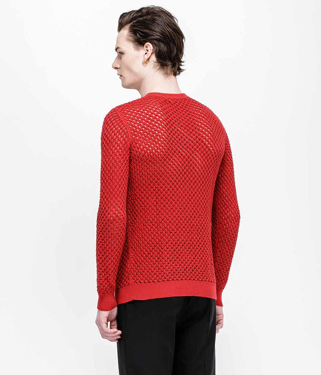 Red Loose Knit Sweater
