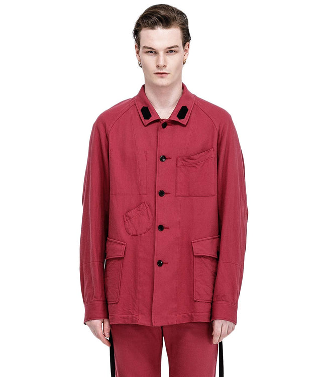 Red Twill Worker’s Shirt