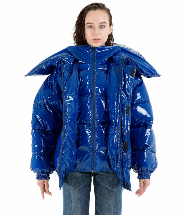 Blue Miss Webcam Puffer Jacket