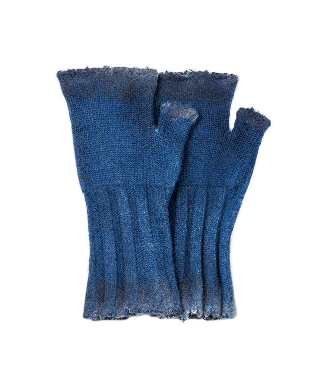 Indigo Fingerless Gloves