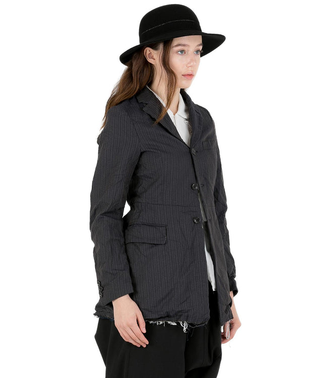 Dark Grey Pin Striped Jacket