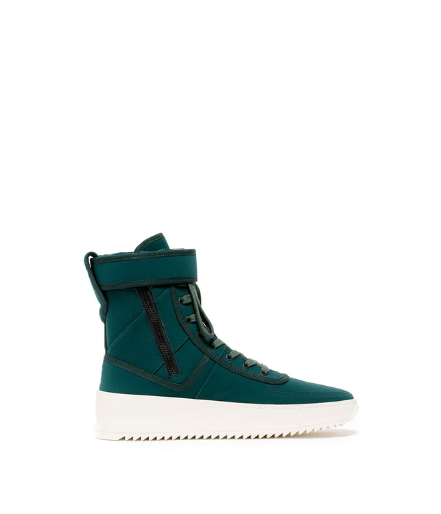 Green Military High-Top Sneakers