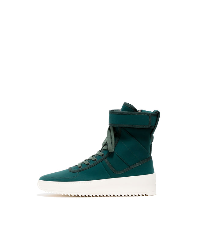 Green Military High-Top Sneakers