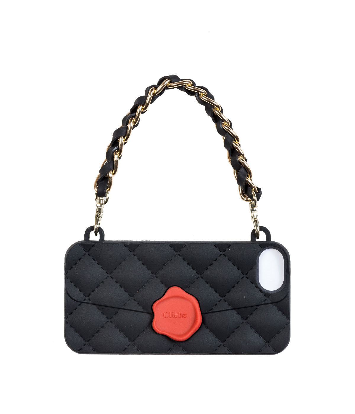 Black Quilted Purse iPhone 7 Case