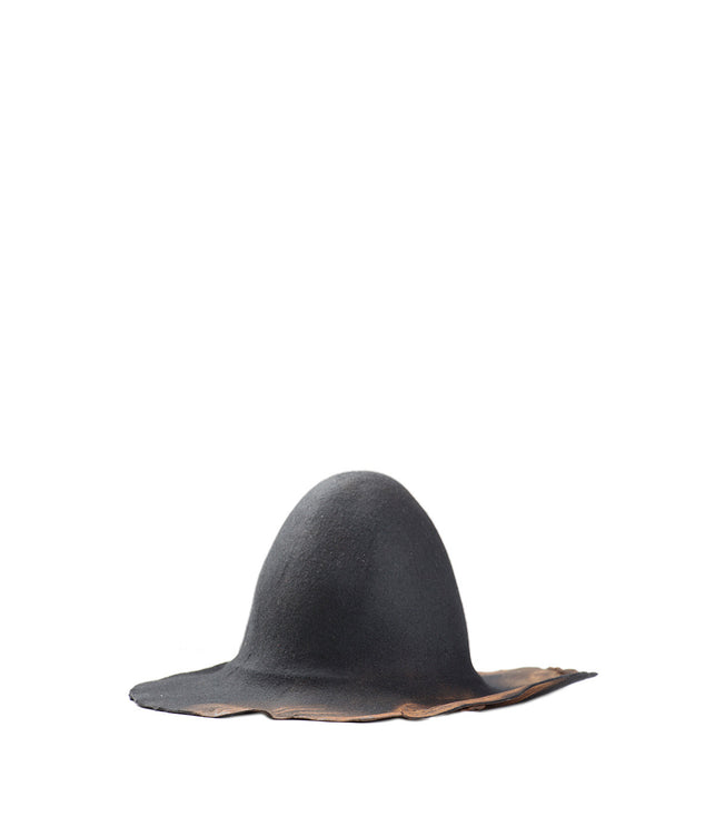 Black Burned Hat
