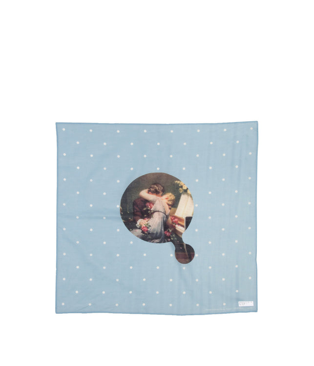 Light Blue 'Portrait in Jazz' Handkerchief