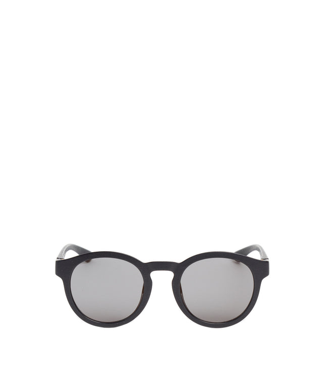 Black Mylon Giba Round Sunglasses