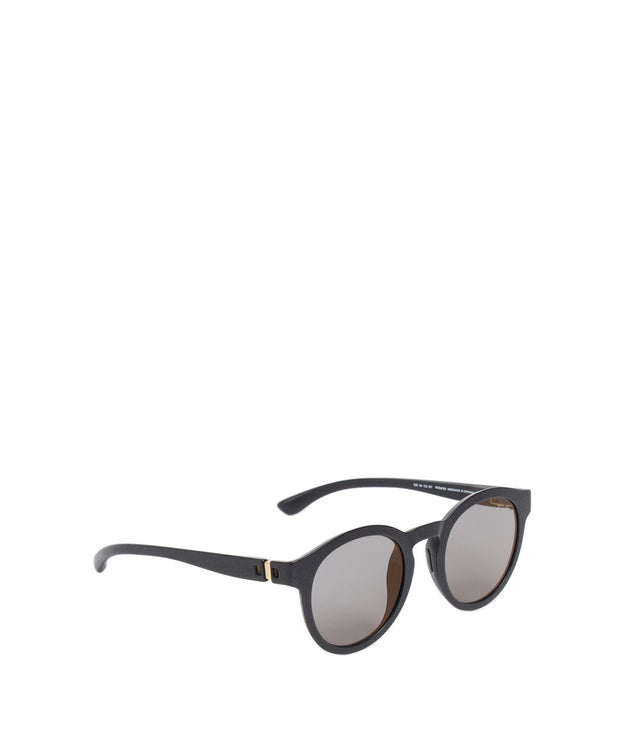 Black Mylon Giba Round Sunglasses