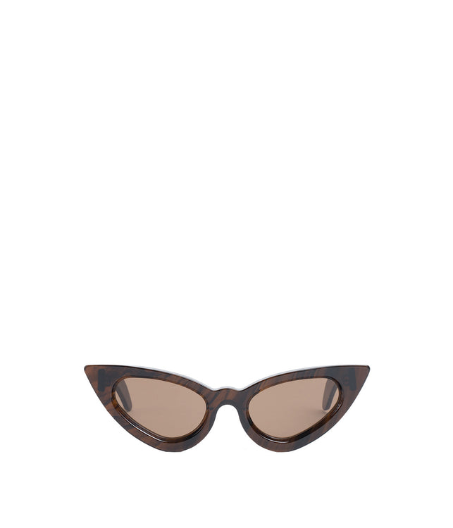Y3 Brown Shiny Sunglasses