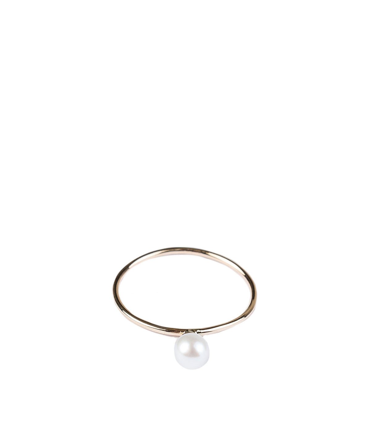 White Pearl Charm Ring