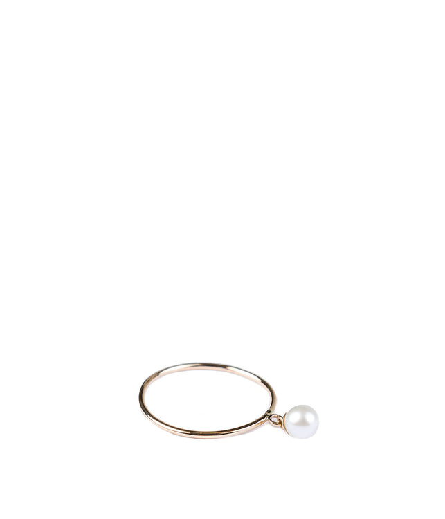 White Pearl Charm Ring